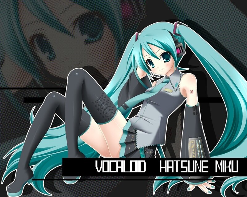Anime Girl with Blue Hair — Cyan, Confident, Headset