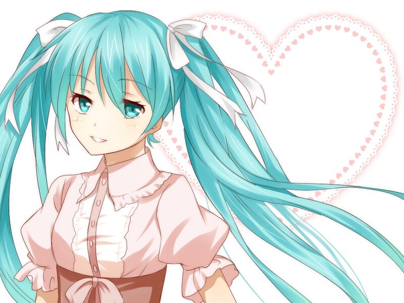 Anime Girl with Blue Hair — Cyan, Sweet