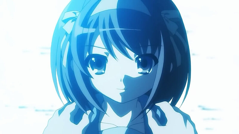 Anime Girl with Blue Hair — Dramatic, Blue Hair, Eyes
