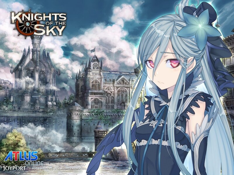 Anime Girl with Blue Hair — Dramatic, Castle