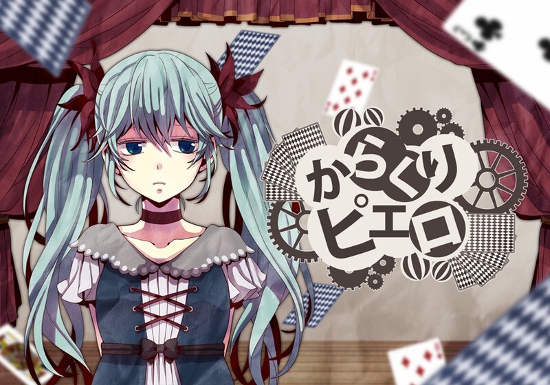 Anime Girl with Blue Hair — Dramatic, Digital Art, Cards