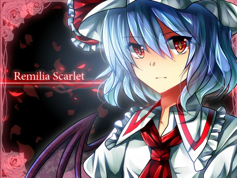 Anime Girl with Blue Hair — Dramatic, Night, Red Roses, Wings
