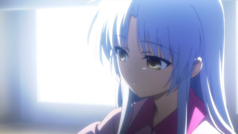 Anime Girl with Blue Hair — Dramatic, Window