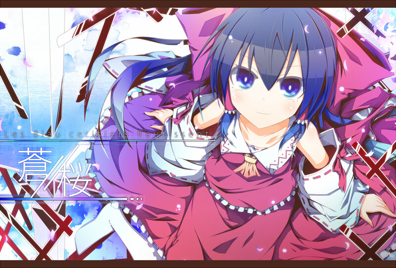 Anime Girl with Blue Hair — Dreamy, Digital Art, Blue Eyes