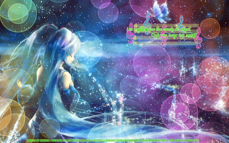 Anime Girl with Blue Hair — Dreamy, Magical