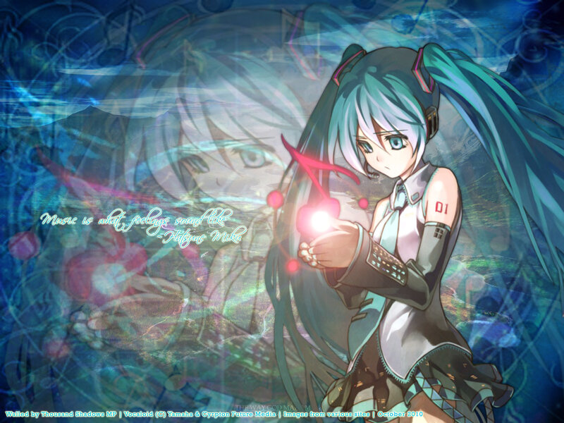 Anime Girl with Blue Hair — Dreamy, Serene