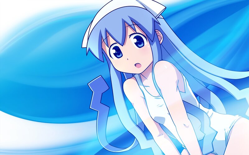 Anime Girl with Blue Hair — Dynamic, Anime Character