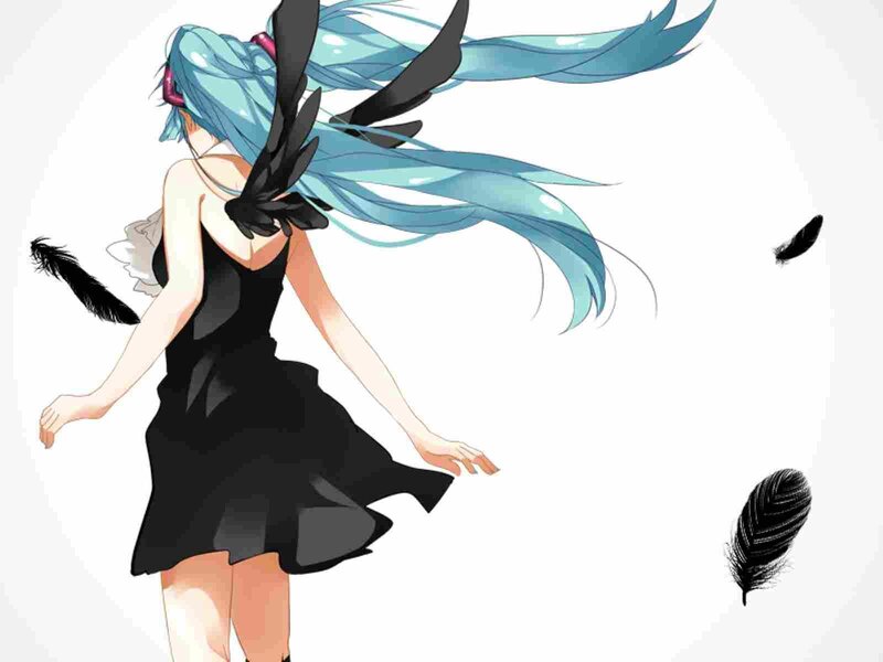 Anime Girl with Blue Hair — Dynamic