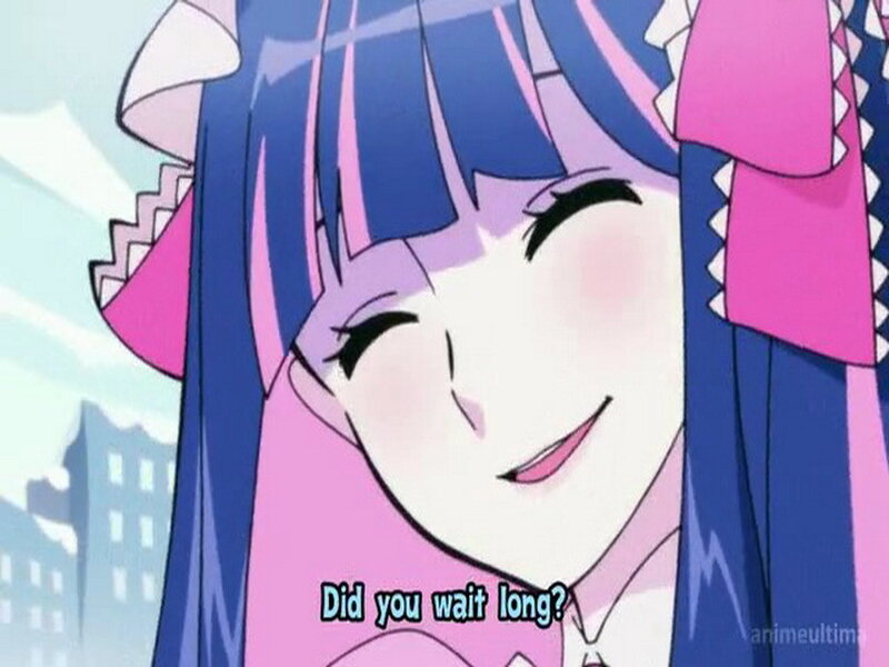Anime Girl with Blue Hair — Happy, Morning