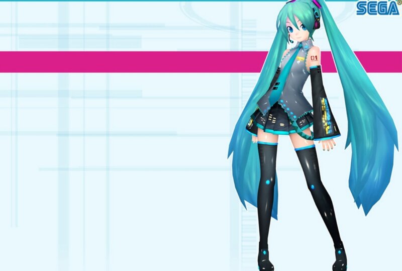 Anime Girl with Blue Hair — Neutral, 3d Render