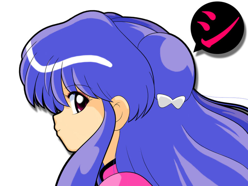 Anime Girl with Blue Hair — Neutral, Manga