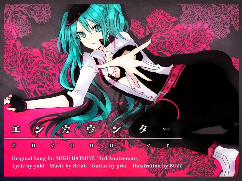 Anime Girl with Blue Hair — Pink, Dramatic, Digital Art