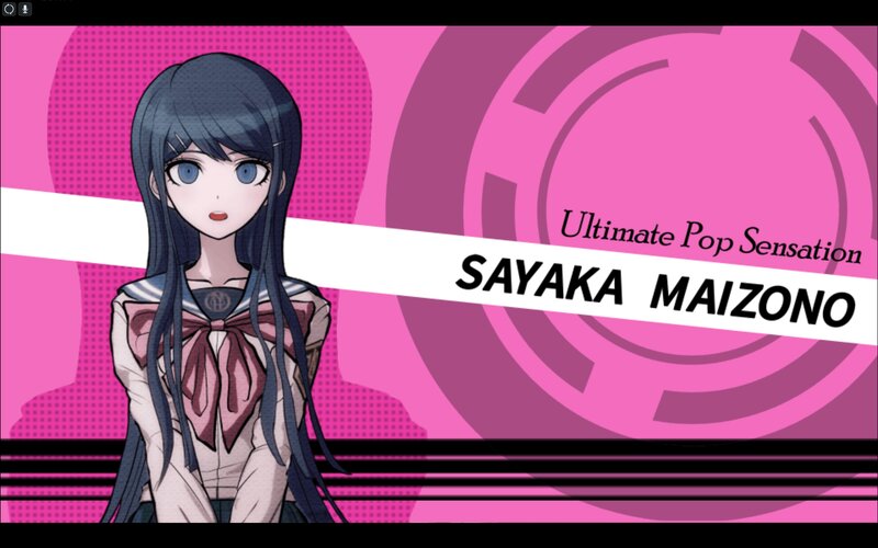 Anime Girl with Blue Hair — Pink, Dynamic, Text Banner