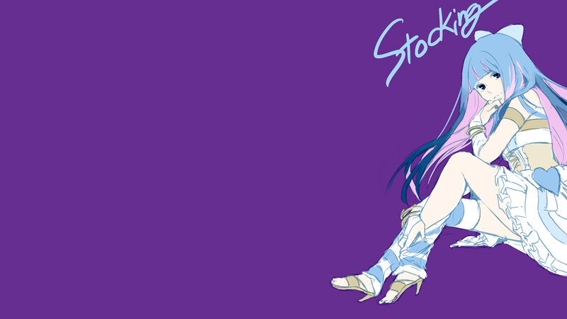 Anime Girl with Blue Hair — Purple, Calm, Cat Ears