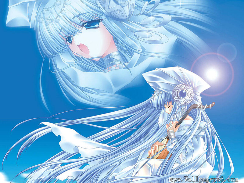 Anime Girl with Blue Hair — Serene, Manga