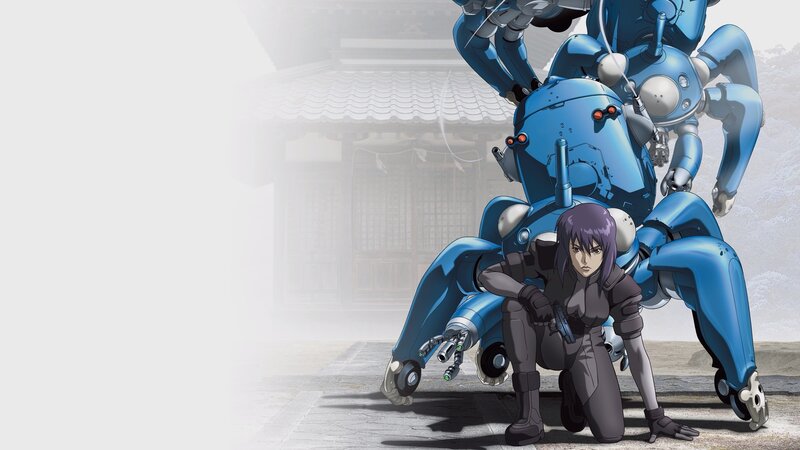 anime girl with blue robot