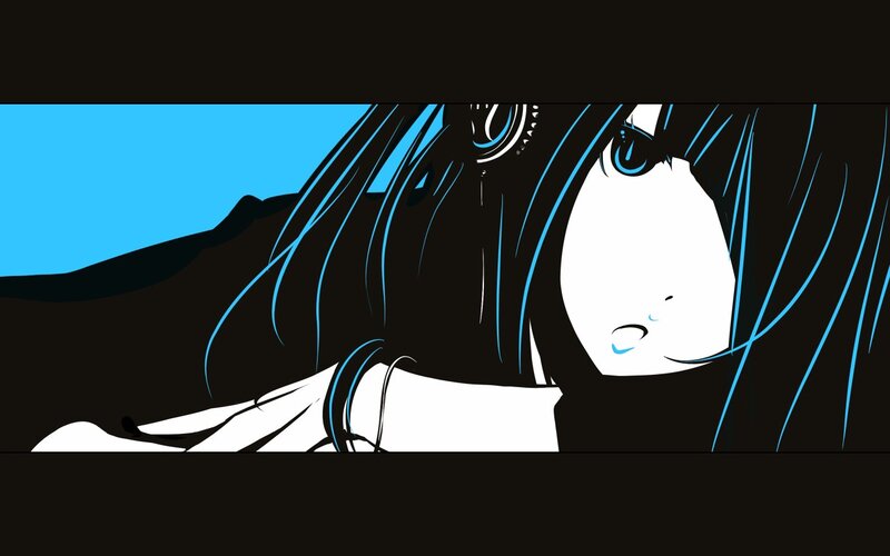 anime girl with blue tears