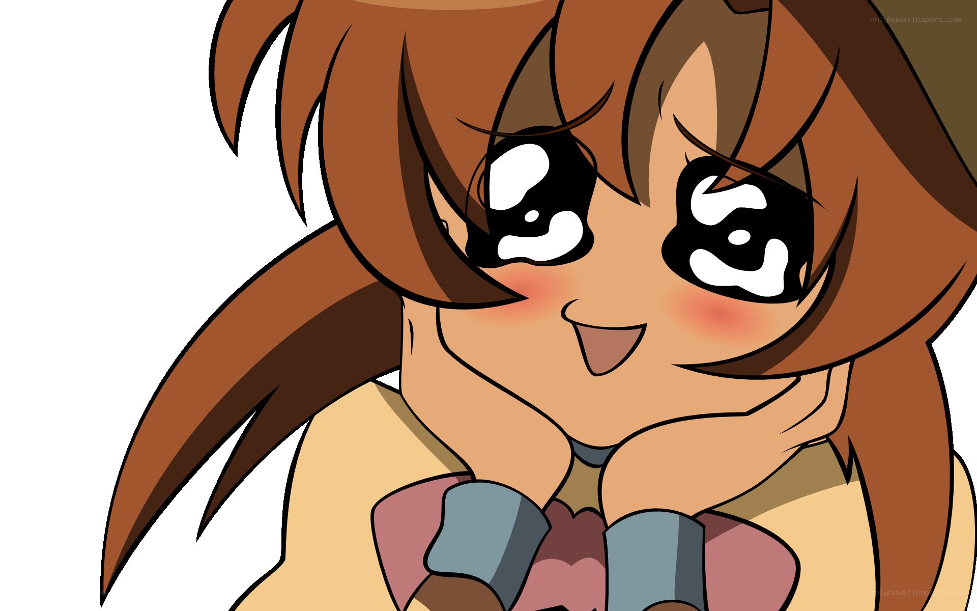 anime girl with blush