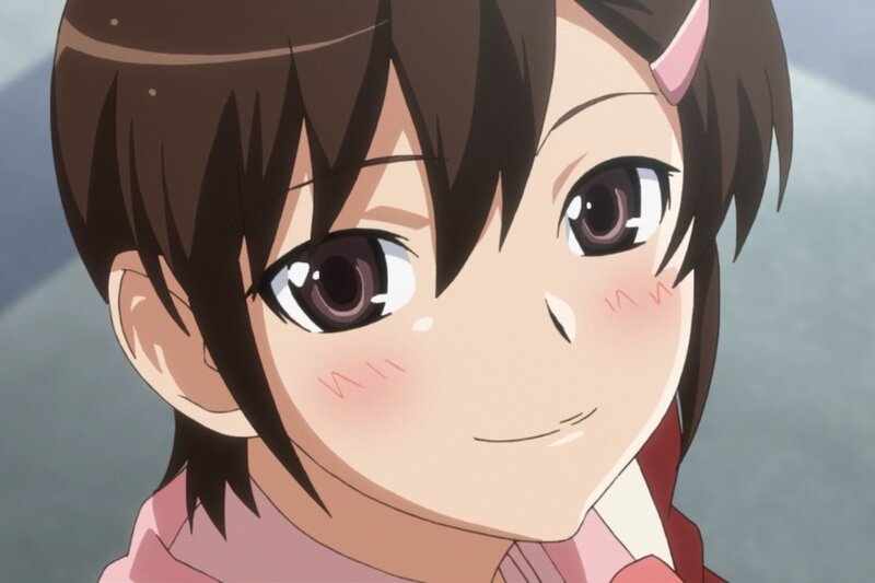 anime girl with blush