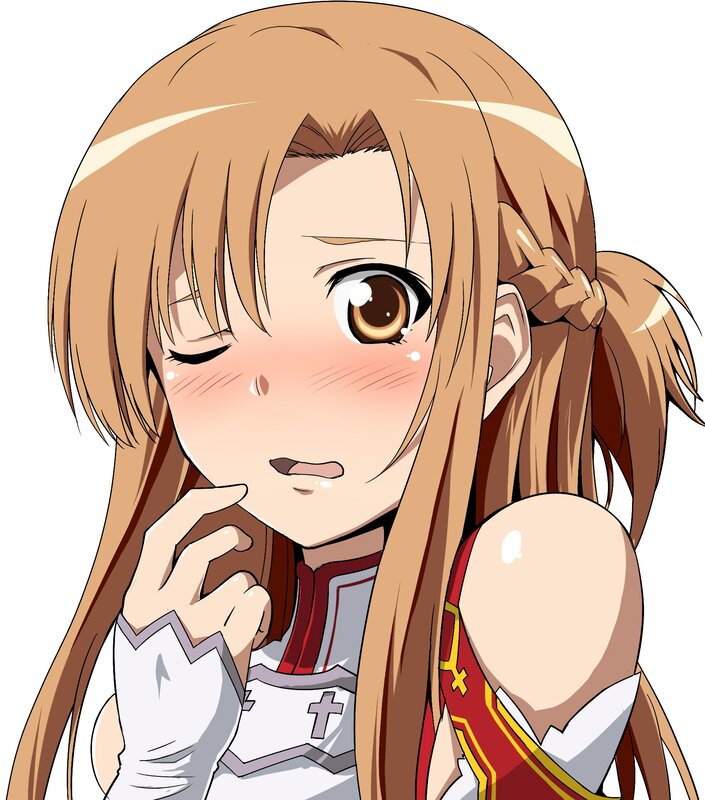 anime girl with blush