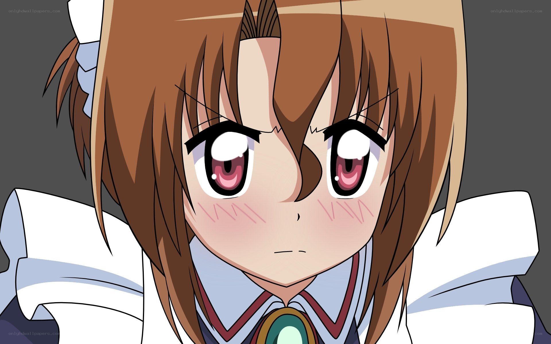 anime girl with blush
