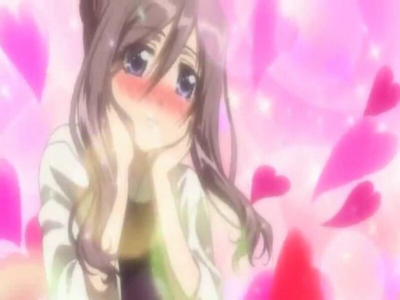 anime girl with blush