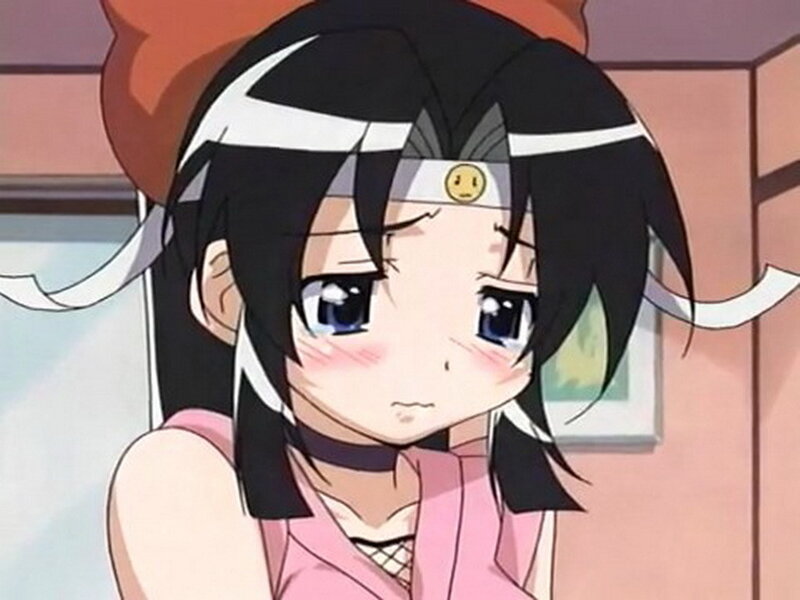 anime girl with blush