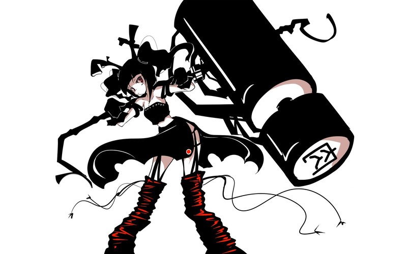 anime girl with bomb