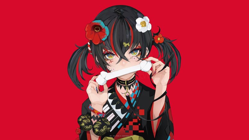 Anime Girl with Bone