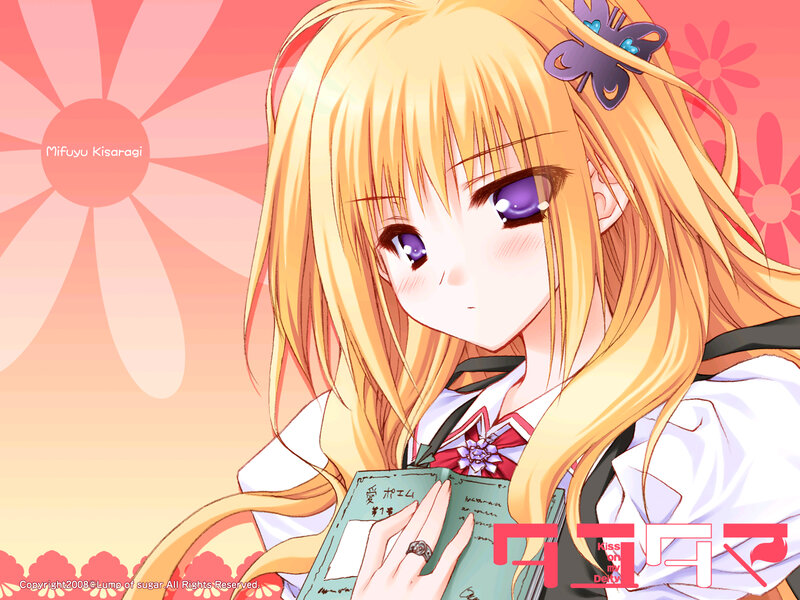 Anime girl with book