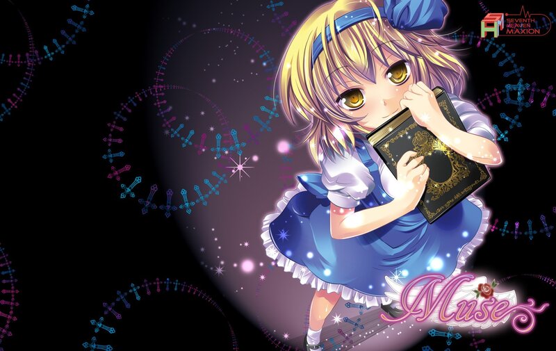 anime girl with book