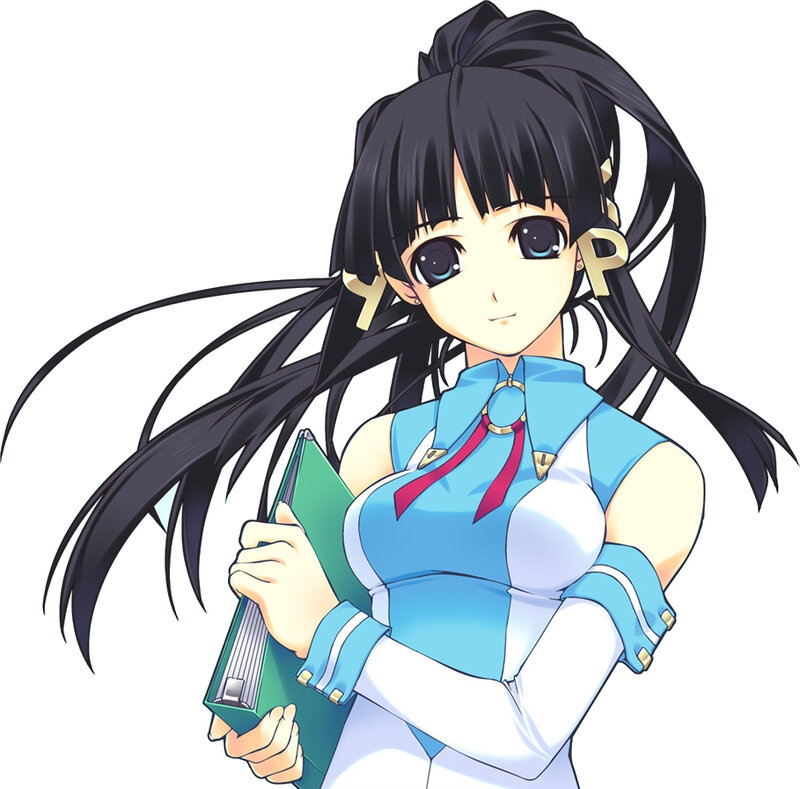 anime girl with book