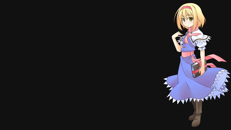 anime girl with book