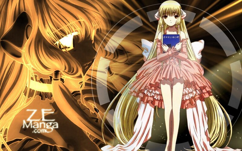 Anime girl with book