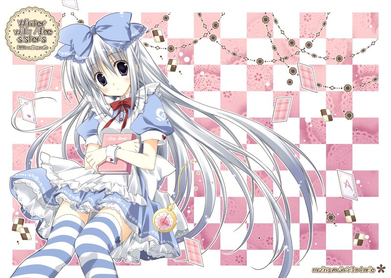 anime girl with book