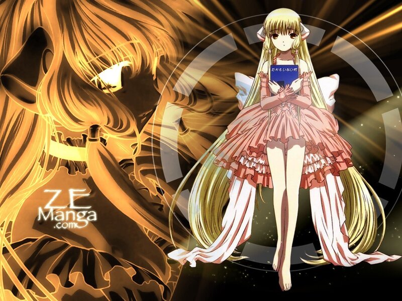 Anime girl with book