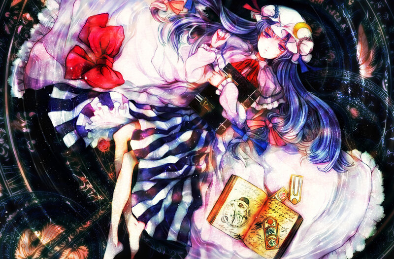 anime girl with book and camera