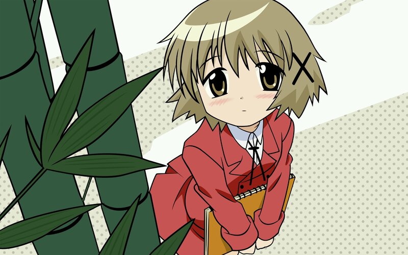 anime girl with books