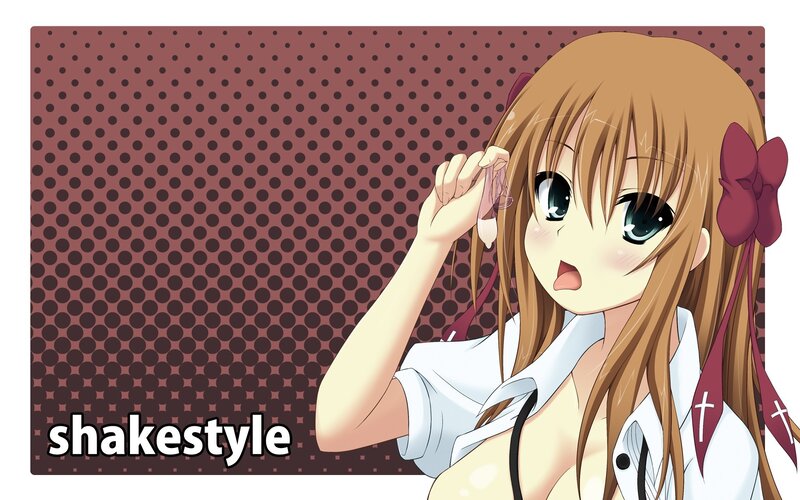 anime girl with bow