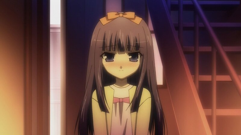 anime girl with bow