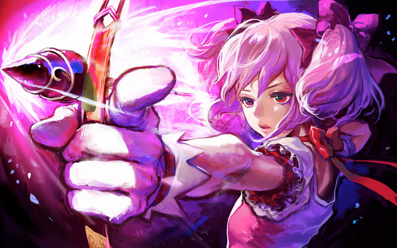 anime girl with bow and arrow