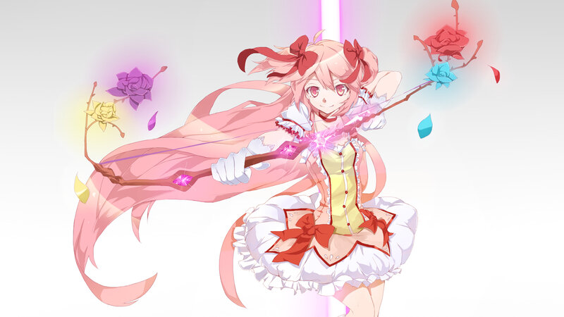 anime girl with bow and arrow