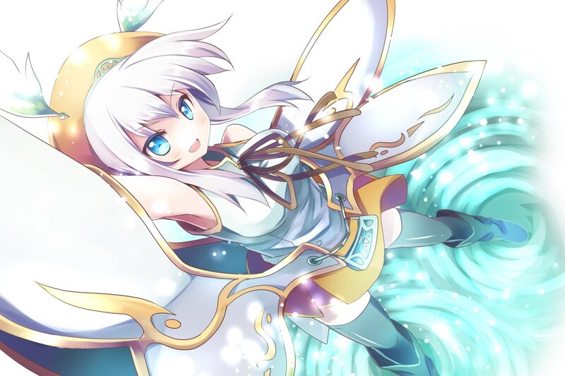 anime girl with bow and arrow