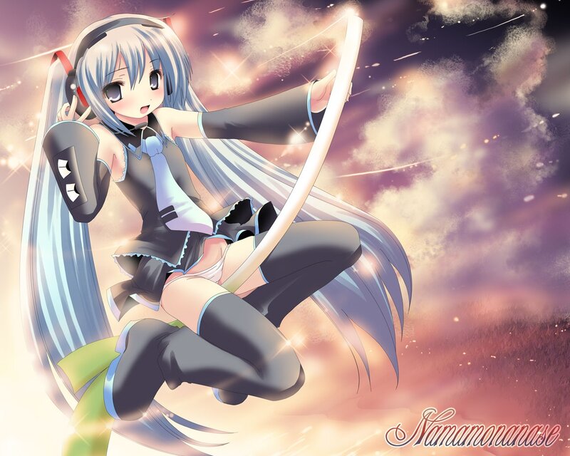 Anime girl with bow and arrow