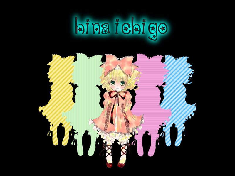 Anime Girl with Bow — Black, Playful