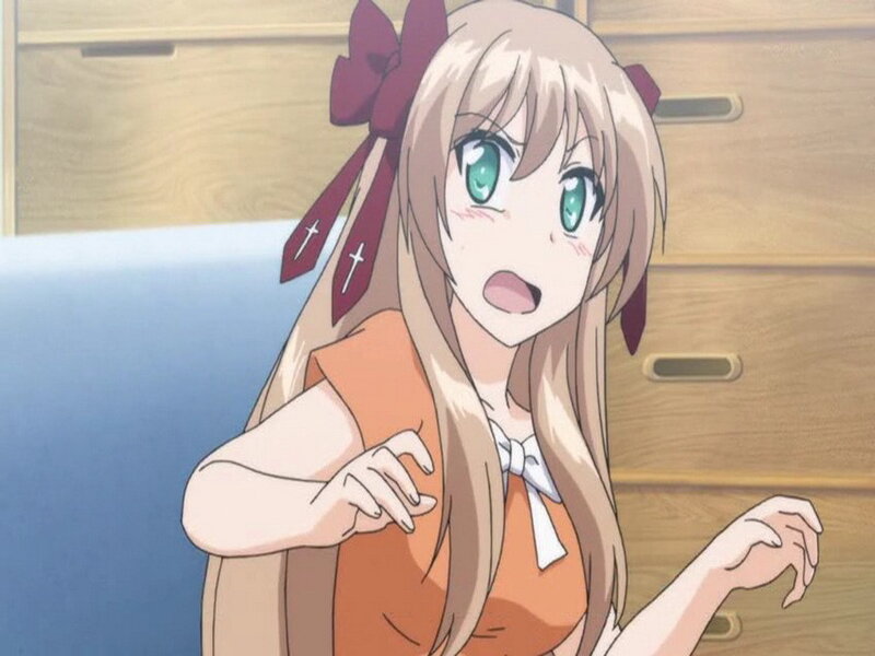 Anime Girl with Bow — Brown