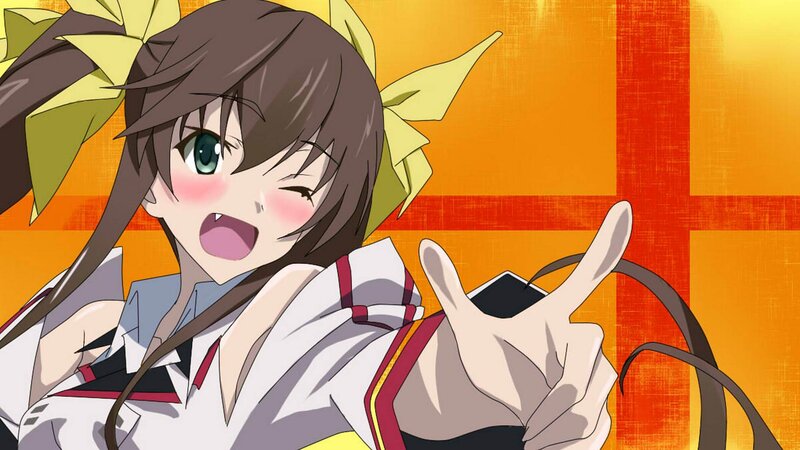 Anime Girl with Bow — Orange, Energetic