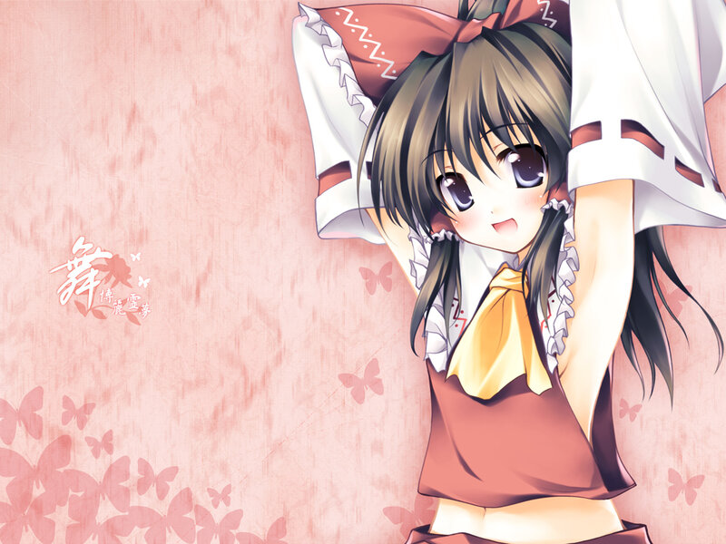 Anime Girl with Bow — Pink, Playful