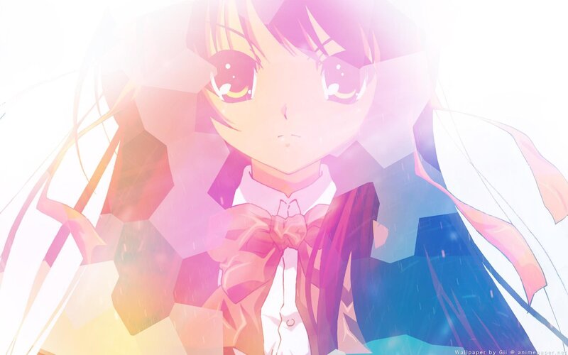 anime girl with bow tie