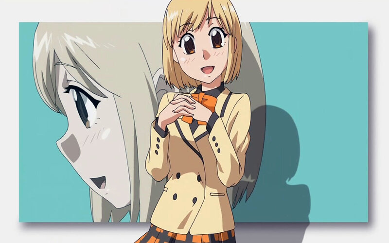 anime girl with bow tie
